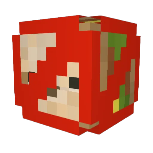 WeissBrotRaus Minecraft avatar head, 3D render