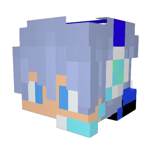 Weiwei101233 Minecraft avatar head, 3D render