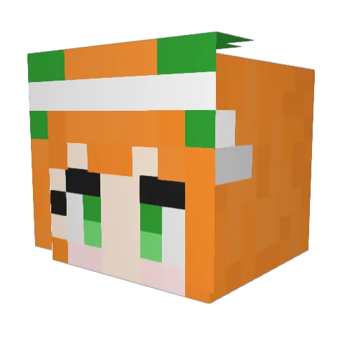 Weizenbrot1016 Minecraft avatar head, 3D render