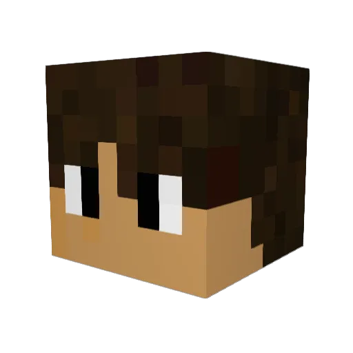 Weizenmehl002 Minecraft avatar head, 3D render