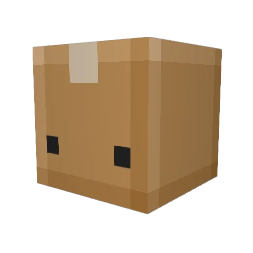 Wekedo Minecraft avatar head, 3D render