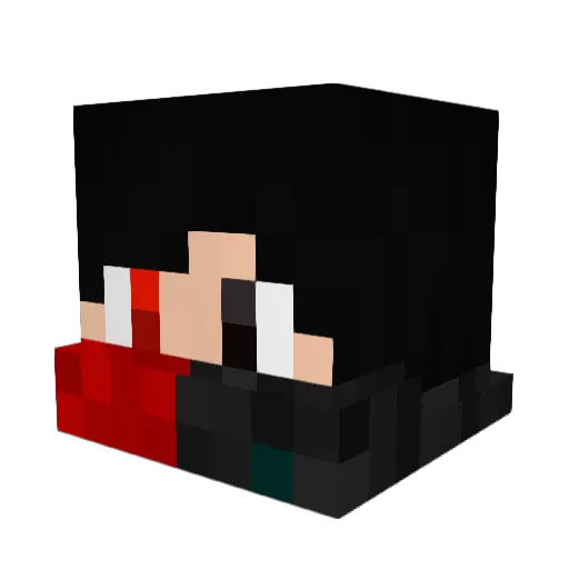 Wekknoz Minecraft avatar head, 3D render