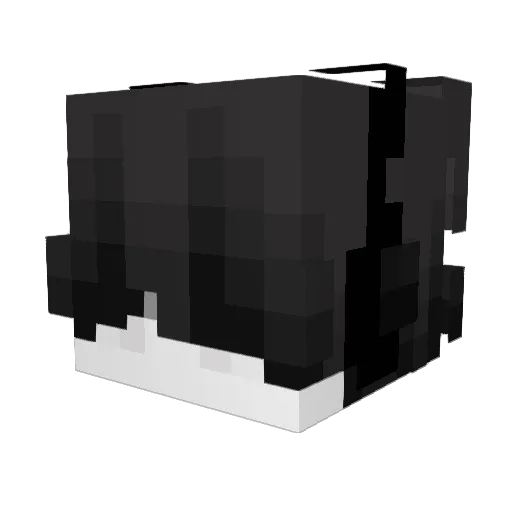 Weknds Minecraft avatar head, 3D render