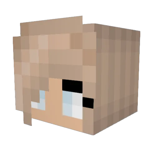 WelcomeBeck28 Minecraft avatar head, 3D render