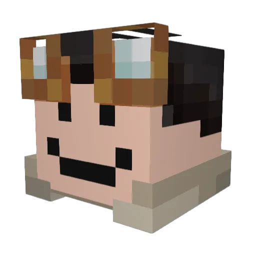 WelcomeSzymon Minecraft avatar head, 3D render
