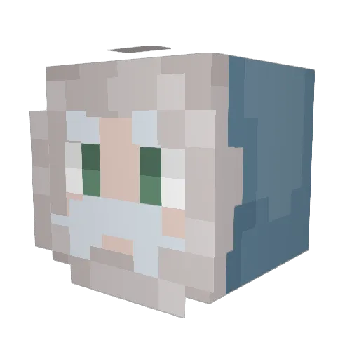Welder500 Minecraft avatar head, 3D render