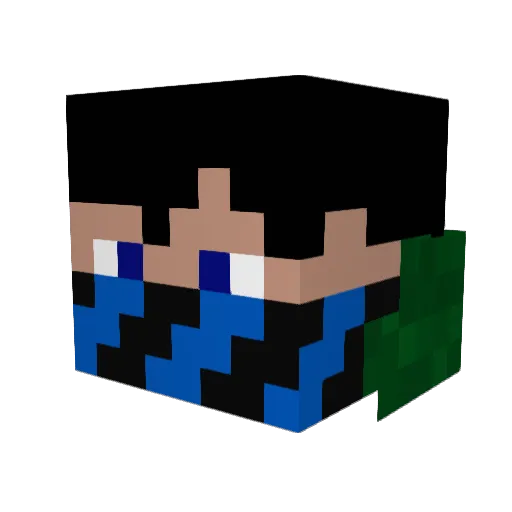 Weldora Minecraft avatar head, 3D render