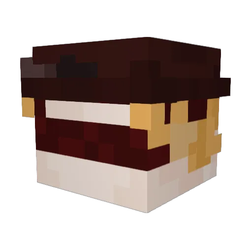 Weleblos Minecraft avatar head, 3D render