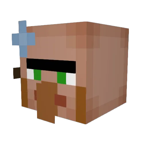 Weledor Minecraft avatar head, 3D render
