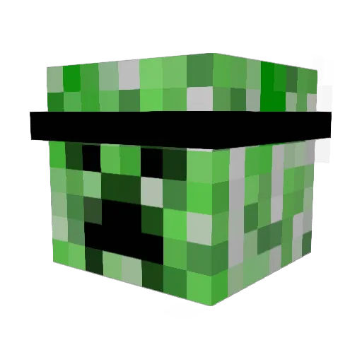 Welf Minecraft avatar head, 3D render