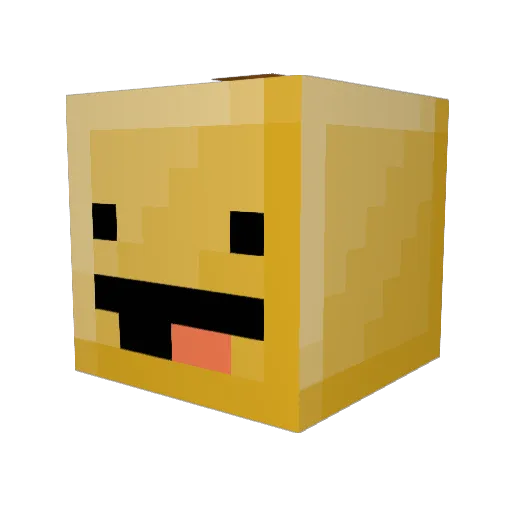 Welick777 Minecraft avatar head, 3D render