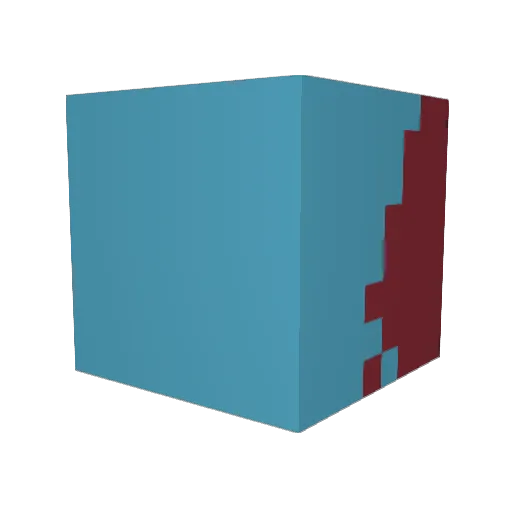Well0001 Minecraft avatar head, 3D render