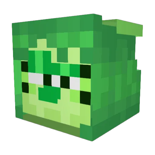 Well_itsMe Minecraft avatar head, 3D render