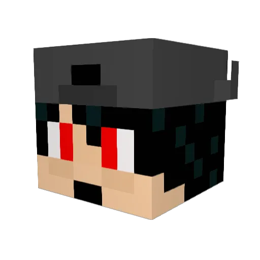 Wellan88 Minecraft avatar head, 3D render