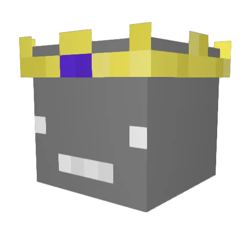 WellboCIS Minecraft avatar head, 3D render