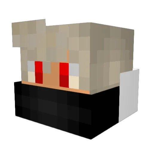 Welld Minecraft avatar head, 3D render