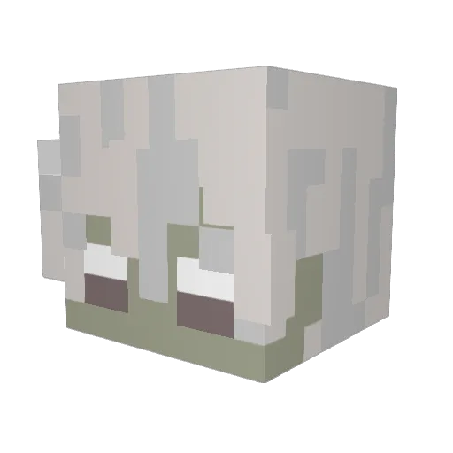 Welli04 Minecraft avatar head, 3D render