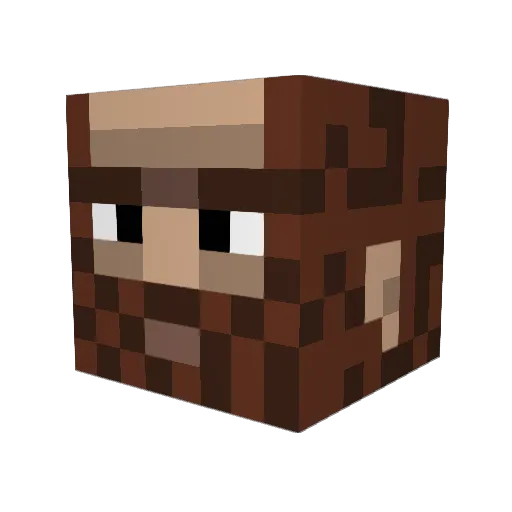 Wellmont Minecraft avatar head, 3D render