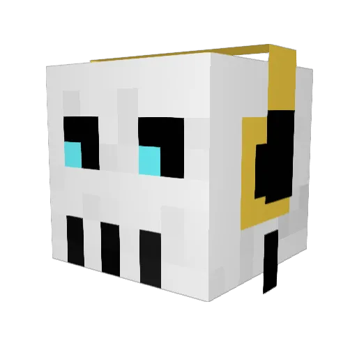 Wellsy__ Minecraft avatar head, 3D render