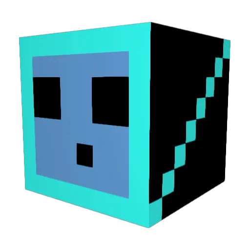 Welnet Minecraft avatar head, 3D render