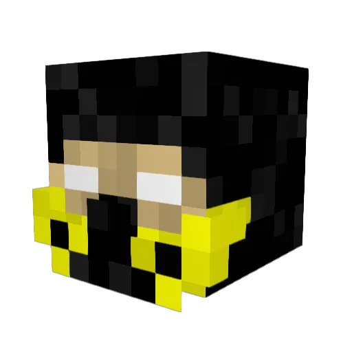 Weloxia Minecraft avatar head, 3D render
