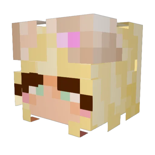 WelshBlockWizard Minecraft avatar head, 3D render
