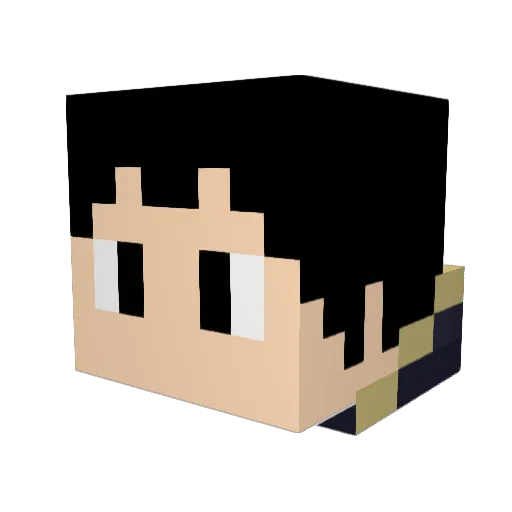 WelshDragon123 Minecraft avatar head, 3D render