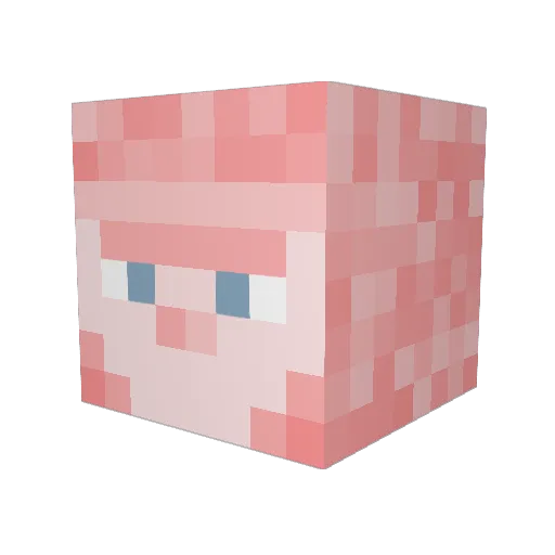 WelshGorilla Minecraft avatar head, 3D render