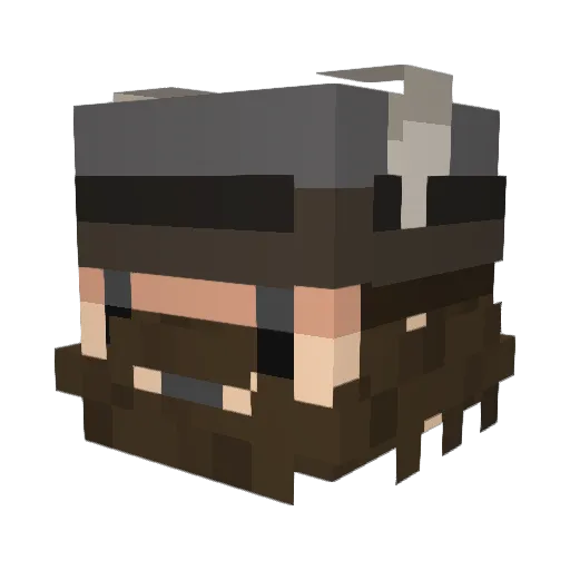 Welshman1987 Minecraft avatar head, 3D render