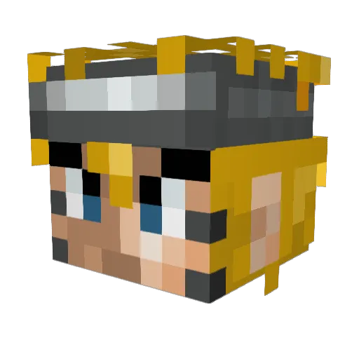 Welshy272 Minecraft avatar head, 3D render