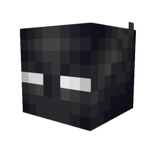 WeltB Minecraft avatar head, 3D render