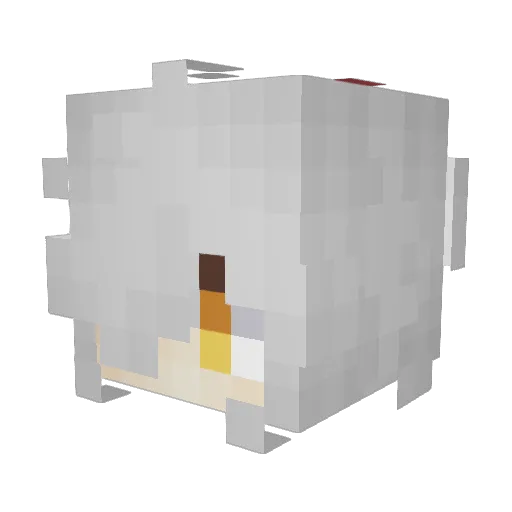 WeltJade Minecraft avatar head, 3D render