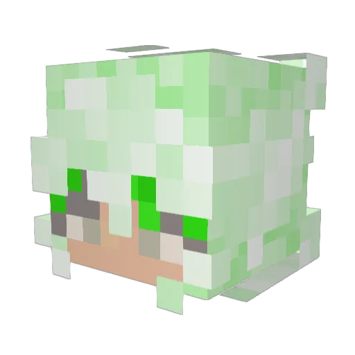 WelvinDaGreat Minecraft avatar head, 3D render