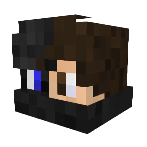 Wely41 Minecraft avatar head, 3D render