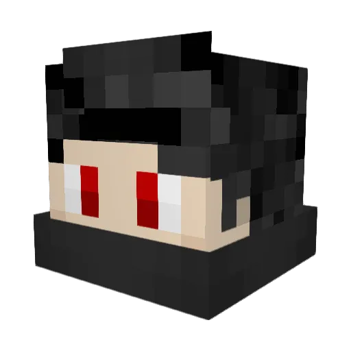 Wema13 Minecraft avatar head, 3D render