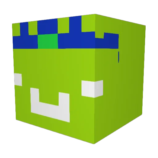 Wemmbu_Slayer Minecraft avatar head, 3D render