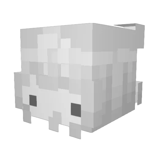 Wemmbug Minecraft avatar head, 3D render