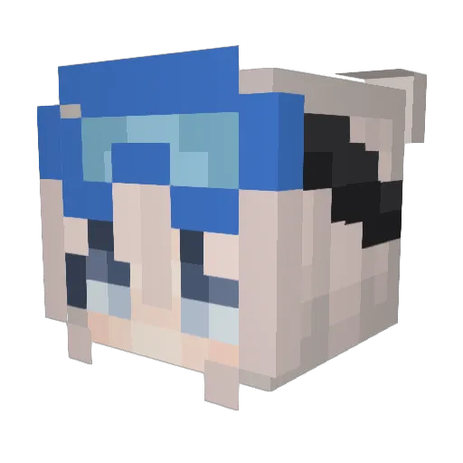 Wemmburvc5 Minecraft avatar head, 3D render