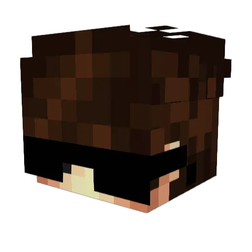WenDe_ Minecraft avatar head, 3D render