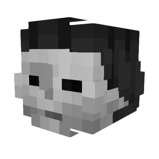 WenG01 Minecraft avatar head, 3D render