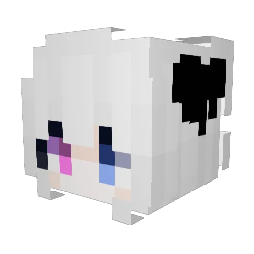 Wen_is_god Minecraft avatar head, 3D render