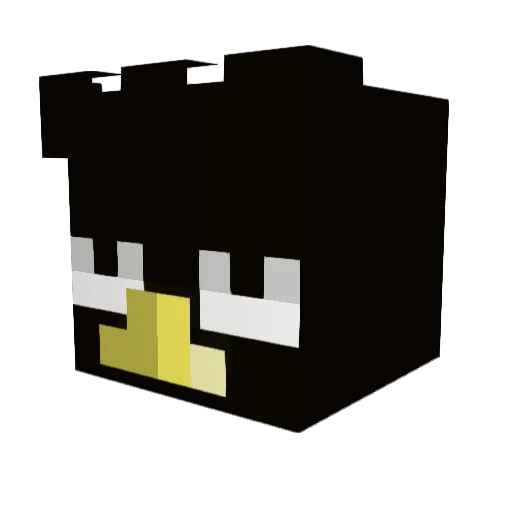 Wendal Minecraft avatar head, 3D render