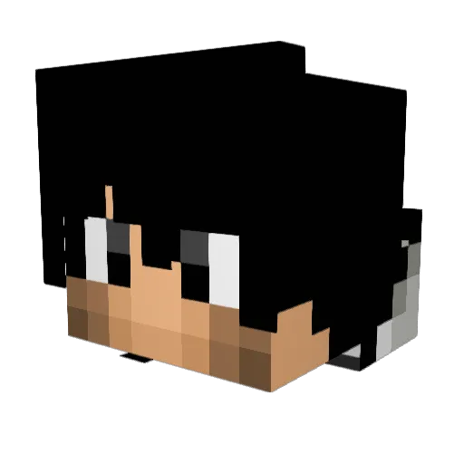 Wendelccb Minecraft avatar head, 3D render