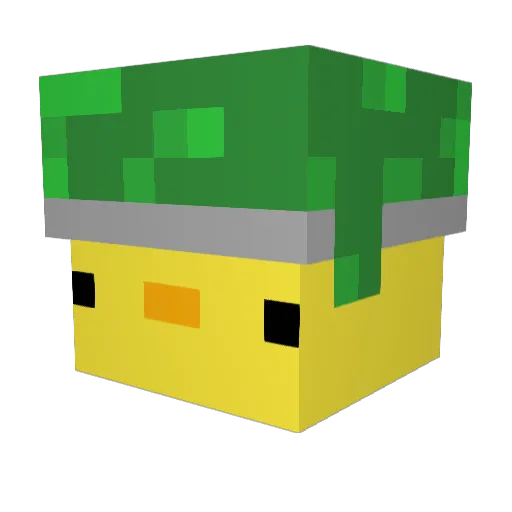 Wendelin_ Minecraft avatar head, 3D render