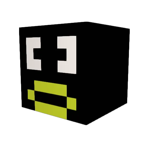 Wendelina Minecraft avatar head, 3D render