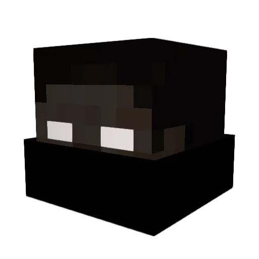 Wendell09 Minecraft avatar head, 3D render