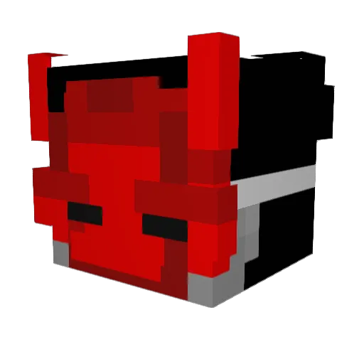 WendexYX Minecraft avatar head, 3D render