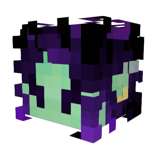 Wendicrow Minecraft avatar head, 3D render