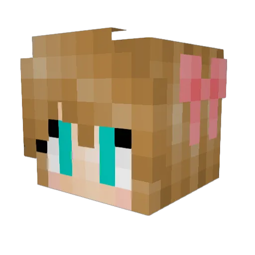 WendigoEater Minecraft avatar head, 3D render