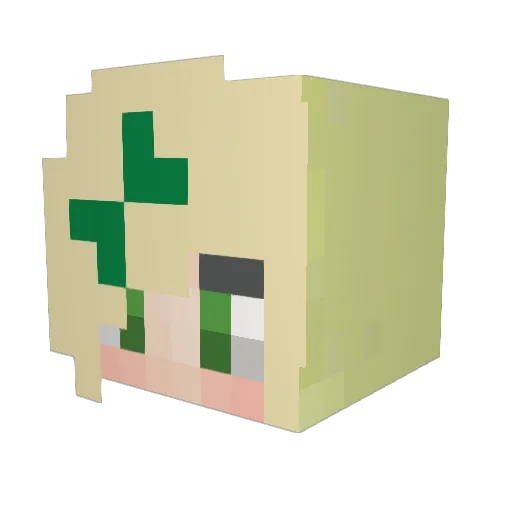 Wendy0904 Minecraft avatar head, 3D render